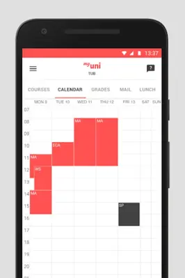 MyUni android App screenshot 0
